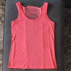 Hot Pink Mid-Back Fringe top